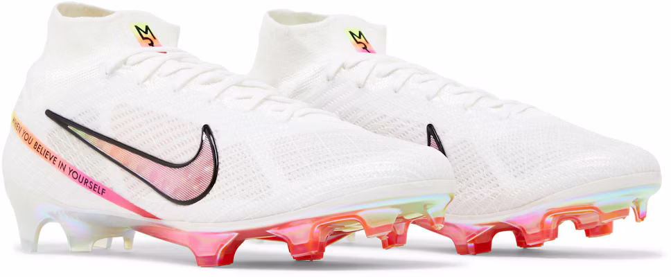 Nike Zoom Superfly 9 人造草皮 專業舒適穩定 防滑耐磨 足球鞋 男款 白紅 1