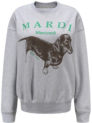 MARDI MERCREDI 臘腸狗卡通圖案男女休閒圓領衛衣 MBB8MSWSR010-1 Buy MARDI MERCREDI 臘腸狗卡通圖案男女休閒圓領衛衣 MBB8MSWSR010-1