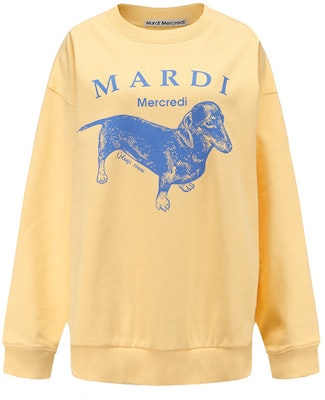 MARDI MERCREDI 臘腸狗卡通圖案男女休閒圓領衛衣 MBB8MSWSR010-1 9