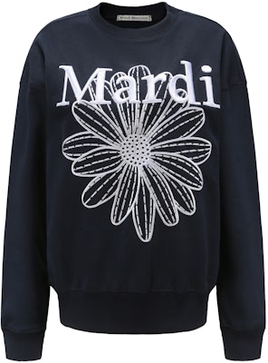 마르디 메크르디 데이지 자수 루즈핏 유니섹스 크루넥 스웨트셔츠 MBB8MSWSP091 7