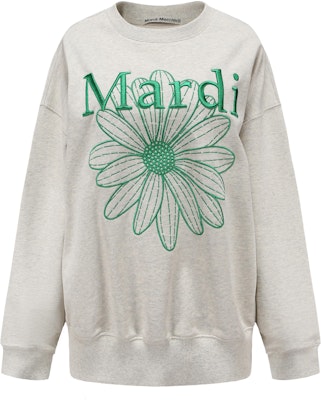 마르디 메크르디 데이지 자수 루즈핏 유니섹스 크루넥 스웨트셔츠 MBB8MSWSP091 9