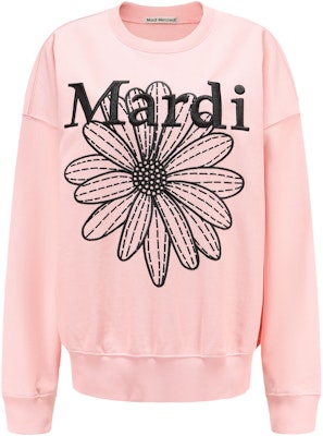마르디 메크르디 데이지 자수 루즈핏 유니섹스 크루넥 스웨트셔츠 MBB8MSWSP091 Order 마르디 메크르디 데이지 자수 루즈핏 유니섹스 크루넥 스웨트셔츠 MBB8MSWSP091