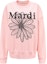 Order 마르디 메크르디 데이지 자수 루즈핏 유니섹스 크루넥 스웨트셔츠 MBB8MSWSP091