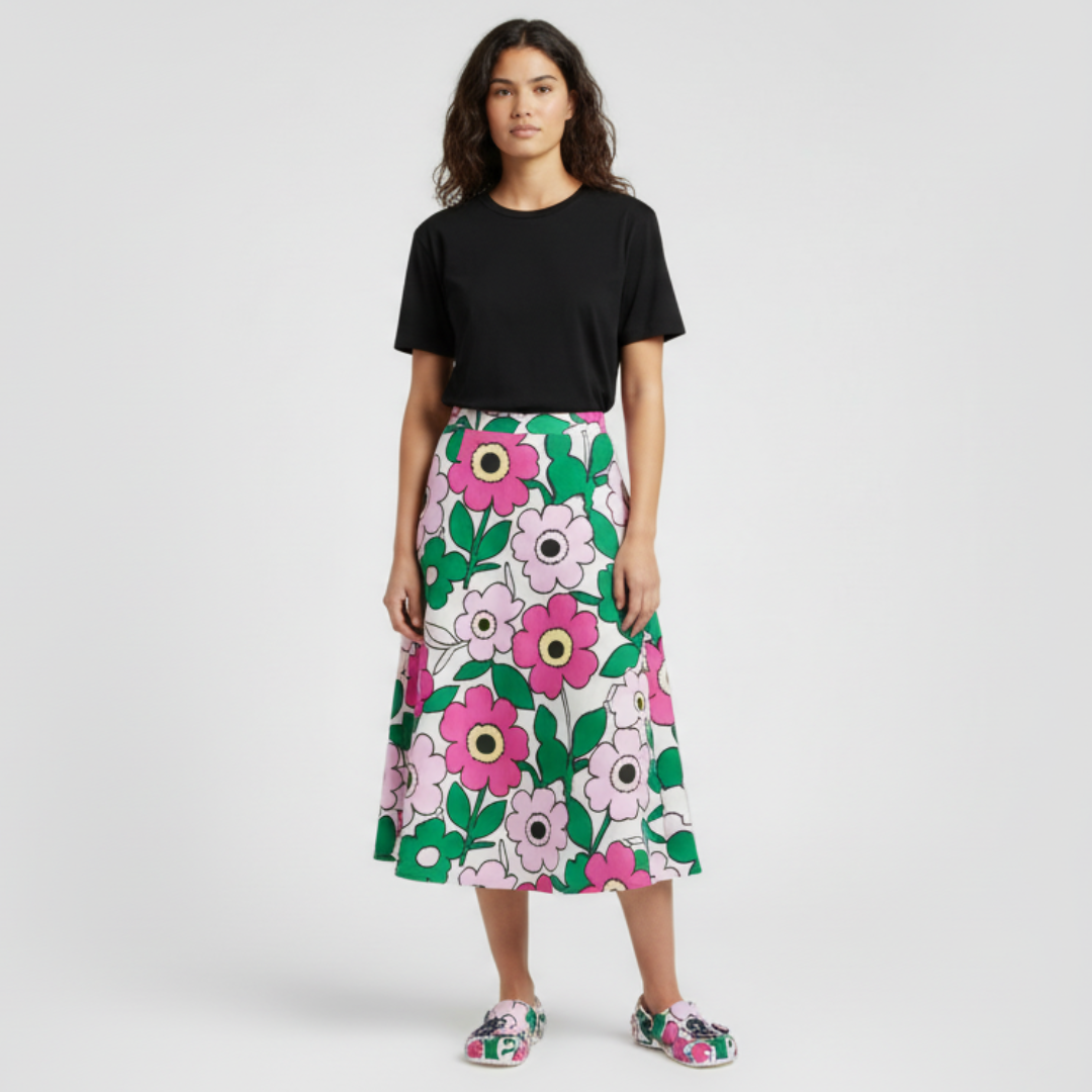 Lookbook マリメッコ x クロックス クラシック クロッグ『ウニッコ プリント』 211122-90H