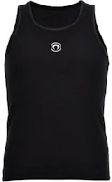 Marine Serre Black Fitted Sleeveless Tank Top with Logo. MTT081BK99-BLACK Marine Serre Black Fitted Sleeveless Tank Top with Logo. MTT081BK99-BLACK