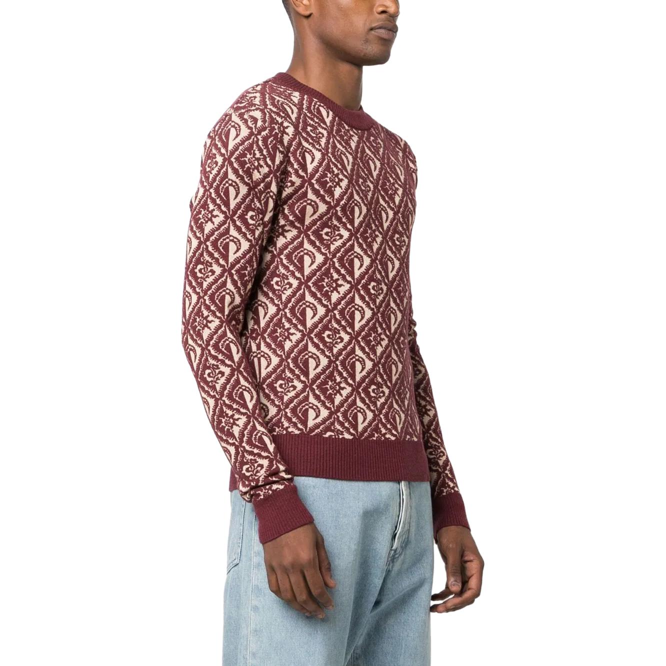 Purchase Marine Serre Merah Cetakan Penuh Slim Fit Sweater Lengan Panjang MST006CKNI0034BG20