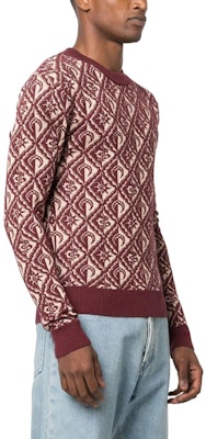 Marine Serre Merah Cetakan Penuh Slim Fit Sweater Lengan Panjang MST006CKNI0034BG20 Purchase Marine Serre Merah Cetakan Penuh Slim Fit Sweater Lengan Panjang MST006CKNI0034BG20