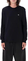 Marine Serre Black Badge Logo Crewneck Sweatshirt Long Sleeve MTO069CJER0009BK99 Marine Serre Black Badge Logo Crewneck Sweatshirt Long Sleeve MTO069CJER0009BK99