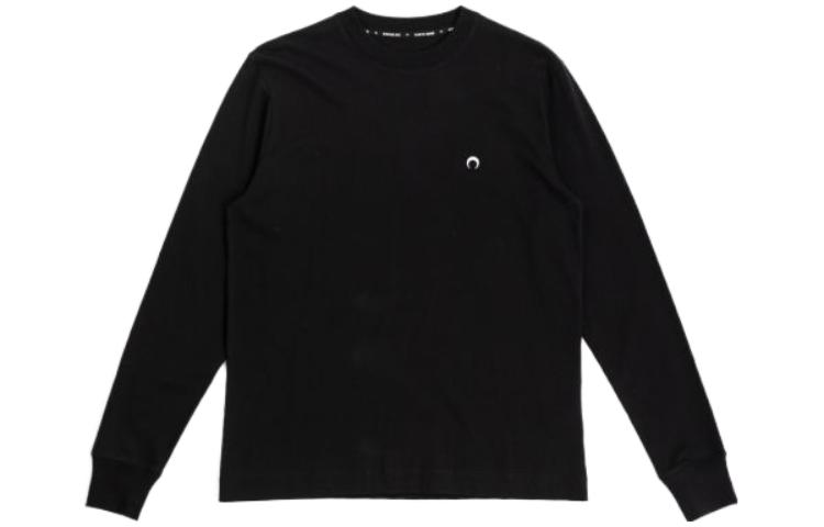 Marine Serre Black Crewneck Long Sleeve Sweatshirt T281SS23M00