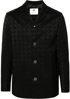 Marine Serre 黑色月亮提花單排扣長袖外套 男款 MJA045CWOV0024BK99 Buy Marine Serre 黑色月亮提花單排扣長袖外套 男款 MJA045CWOV0024BK99