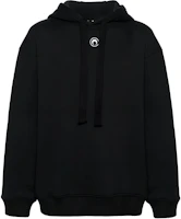 Marine Serre Black Printed Hoodie Relaxed Fit UST015CJER0013BK99 Marine Serre Black Printed Hoodie Relaxed Fit UST015CJER0013BK99