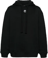 Order Marine Serre 黑色印花連帽衫 寬鬆版型 UST015CJER0013BK99