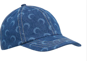 Marine Serre Blue Printed Cotton Cap Unisex Couples Style UHG001DDEN0001BLT50 Marine Serre Blue Printed Cotton Cap Unisex Couples Style UHG001DDEN0001BLT50