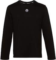 Marine Serre Embroidered Pattern Crewneck Long Sleeve Sweatshirt Men Black MTT076CJER0009-BLACK Marine Serre Embroidered Pattern Crewneck Long Sleeve Sweatshirt Men Black MTT076CJER0009-BLACK