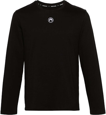 Marine Serre 男款刺繡圖案長袖圓領黑色衛衣 MTT076CJER0009-BLACK Order Marine Serre 男款刺繡圖案長袖圓領黑色衛衣 MTT076CJER0009-BLACK