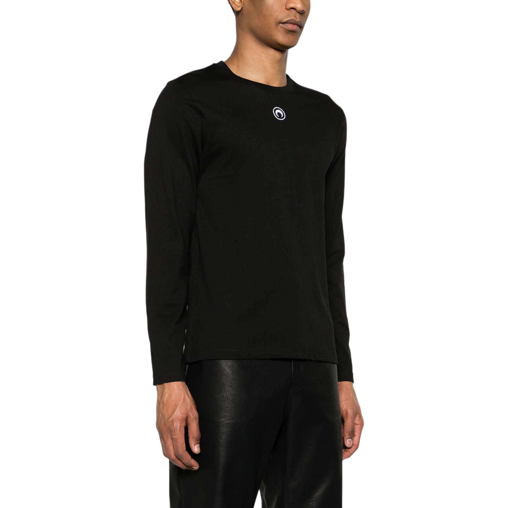 Purchase Marine Serre 男款刺繡圖案長袖圓領黑色衛衣 MTT076CJER0009-BLACK