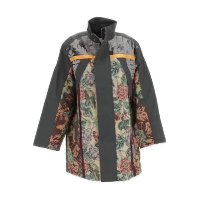 Marine Serre FW21 Moon Print Jacket for Men in Black J069FW21MUCO000400