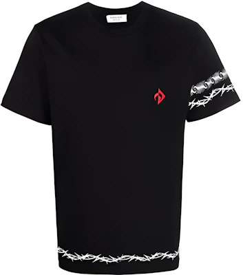 Marine Serre FW21 Abstract Logo Print Black Short Sleeve T-Shirt Men T129FW21MJERCO002800 Buy Marine Serre FW21 Abstract Logo Print Black Short Sleeve T-Shirt Men T129FW21MJERCO002800