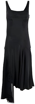 Marine Serre FW21 不對稱無袖連身裙 黑色 D002FW20WCU0001BLACK Buy Marine Serre FW21 不對稱無袖連身裙 黑色 D002FW20WCU0001BLACK