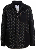 Marine Serre FW21 Moon Print Jacket for Men in Black J069FW21MUCO000400 Marine Serre FW21 Moon Print Jacket for Men in Black J069FW21MUCO000400