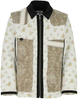 Marine Serre FW22 Floral Print Zip Jacket Multicolor J093FW22MUCO007410 Marine Serre FW22 Floral Print Zip Jacket Multicolor J093FW22MUCO007410