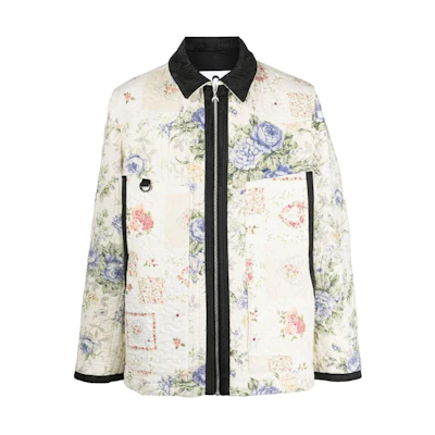 Marine Serre FW22 Graphic Print Long Sleeve Sweatshirt White (Men’s) T281FW22MVIA201PLAI01