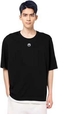 Marine Serre FW23 新月印花黑色短袖圓領T恤 男款 MTO096BK99 Details for Marine Serre FW23 新月印花黑色短袖圓領T恤 男款 MTO096BK99