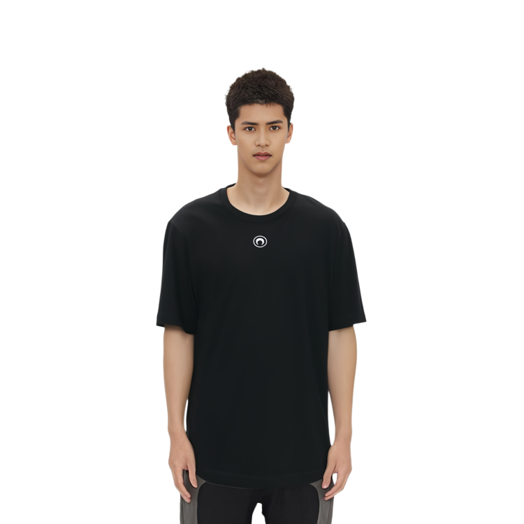 Sizing Marine Serre FW23 新月印花黑色短袖圓領T恤 男款 MTO096BK99