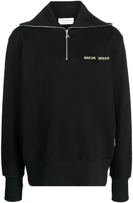 Marine Serre FW23 中性款黑色刺繡標誌圓領長袖上衣 T134SS23XJERCO0023 Buy Marine Serre FW23 中性款黑色刺繡標誌圓領長袖上衣 T134SS23XJERCO0023