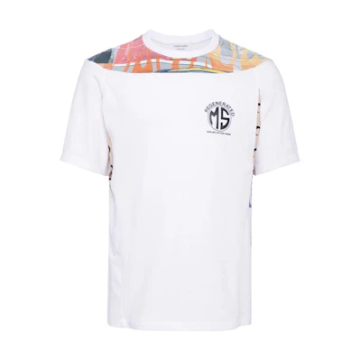 Marine Serre Graphic Print Crew Neck T-Shirt White FW24 Tee MTT080WH10-WHITE
