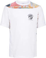 Order Marine Serre 圖案印花圓領白色T恤 FW24 短袖上衣 MTT080WH10-WHITE
