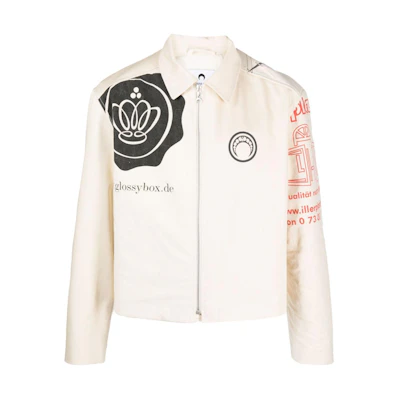 Marine Serre Half-Zip Letter Sweatshirt Black () T134SS23X-00
