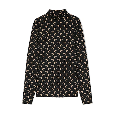 Marine Serre Patchwork Graphic Print Zip Jacket Multicolor UJA042WH50-COLOR