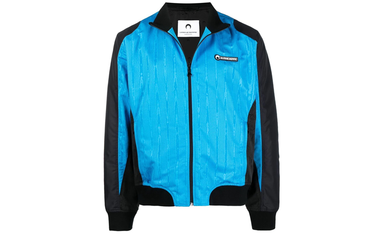 Marine Serre SS21 Colorblock Track Jacket Blue J053SS21MWOTPL000106