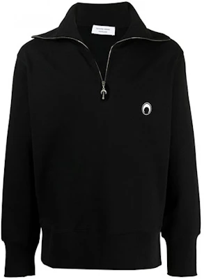Marine Serre SS21 Pullover Solid Color Sweatshirt Black - T134SS21MJERCO002106 Buy Marine Serre SS21 Pullover Solid Color Sweatshirt Black - T134SS21MJERCO002106