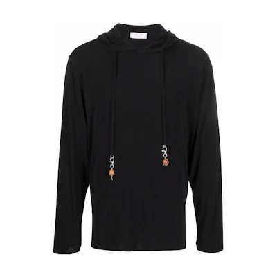 Marine Serre SS22 Floral Print Hoodie Multicolor () T264SS22MJERVI03411