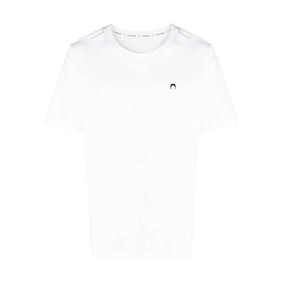 Marine Serre SS23 Oversized Crewneck Short Sleeve T-Shirt White T129SS23MJERCO002101