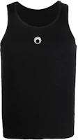 Marine Serre SS23 Black Logo Embroidered Tank Top T369SS23MCO002200 Marine Serre SS23 Black Logo Embroidered Tank Top T369SS23MCO002200