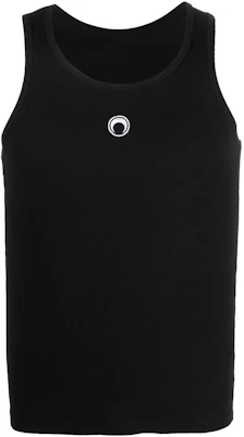 Marine Serre SS23 Black Logo Embroidered Tank Top T369SS23MCO002200 Buy Marine Serre SS23 Black Logo Embroidered Tank Top T369SS23MCO002200