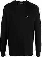 Marine Serre SS23 Black Long Sleeve Crewneck Pullover Tee T281SS23MCO002100 Marine Serre SS23 Black Long Sleeve Crewneck Pullover Tee T281SS23MCO002100