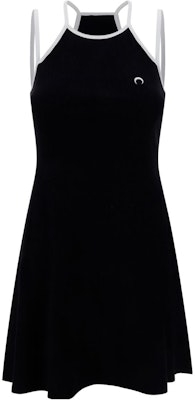Marine Serre SS23 Logo Sleeveless Bodycon Dress Hitam D195SS23WJERCO002200 Order Marine Serre SS23 Logo Sleeveless Bodycon Dress Hitam D195SS23WJERCO002200