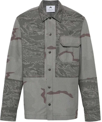 Marine Serre SS24 迷彩扣領外套 灰色 MSI029DWOV0017-GREY Buy Marine Serre SS24 迷彩扣領外套 灰色 MSI029DWOV0017-GREY