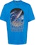 Buy Marine Serre SS24 字母印花藍色短袖圓領T恤 UTO099CJER0009-BLUE
