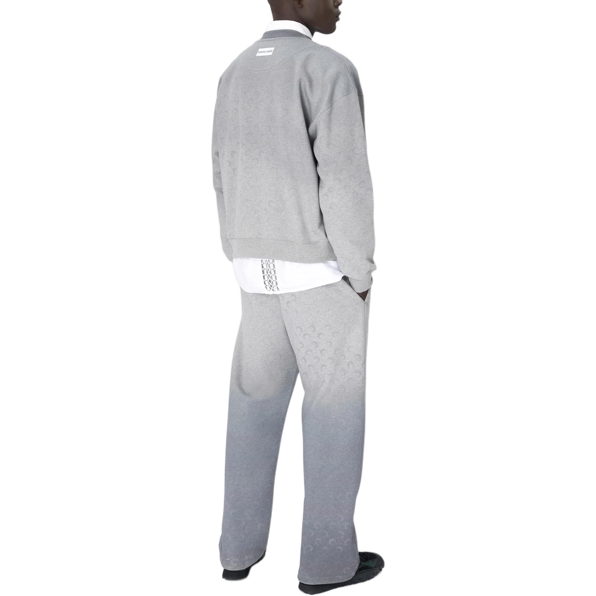 Shop Sudadera Unisex Marine Serre SS25 con Logo Integral y Cuello Redondo Holgado. UST022ACJER0073-GR50