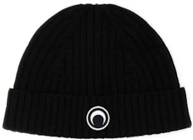 Marine Serre Unisex Wool Knit Beanie Black - Warm Solid Color Hat UHG012CKNI0033BK99 Marine Serre Unisex Wool Knit Beanie Black - Warm Solid Color Hat UHG012CKNI0033BK99
