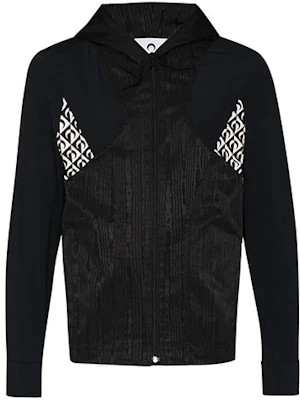 Marine Serre x Browns 月亮菱形連帽外套 黑色 男裝 T133BROWNSM Buy Marine Serre x Browns 月亮菱形連帽外套 黑色 男裝 T133BROWNSM