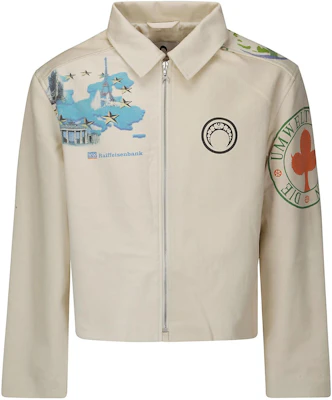 Marine Serre 綠色字母領拉鍊外套 UJA042VAR2WH50 Buy Marine Serre 綠色字母領拉鍊外套 UJA042VAR2WH50