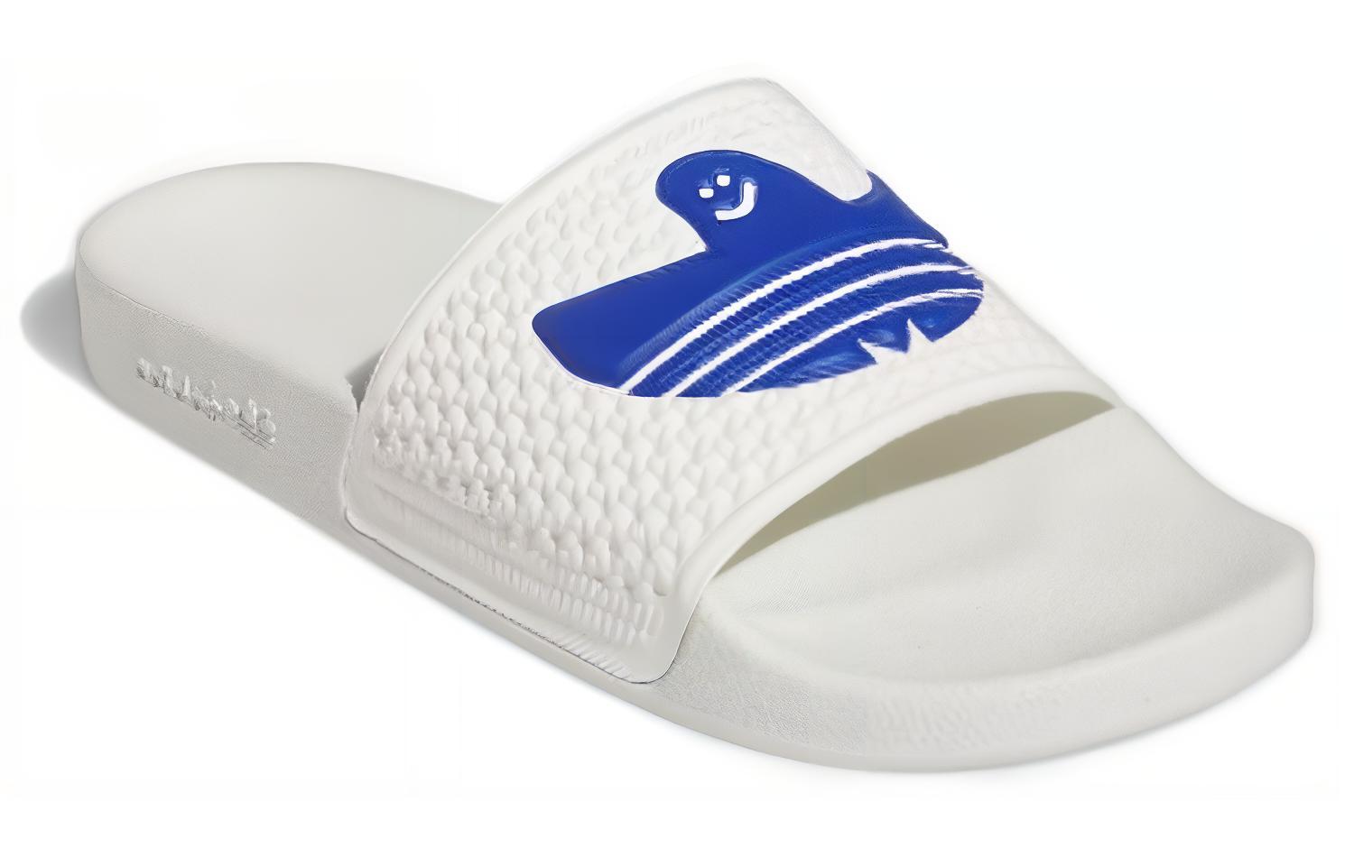 Lookbook Mark Gonzales x adidas Shmoofoil Slide 'Putih Biru Royal' IE3086