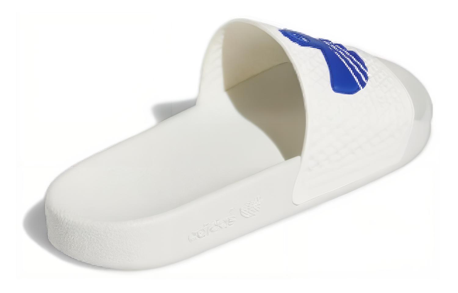Shop Mark Gonzales x adidas Shmoofoil Slide 'Putih Biru Royal' IE3086