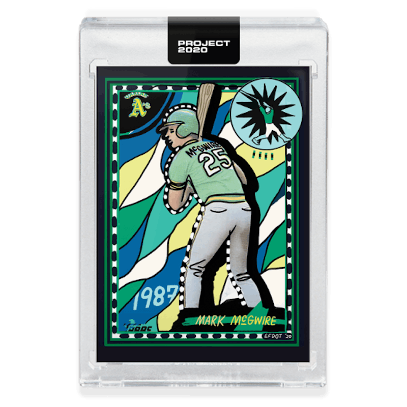 Mark McGwire 1987 Topps Project 2020 Efdot  /1456 #17